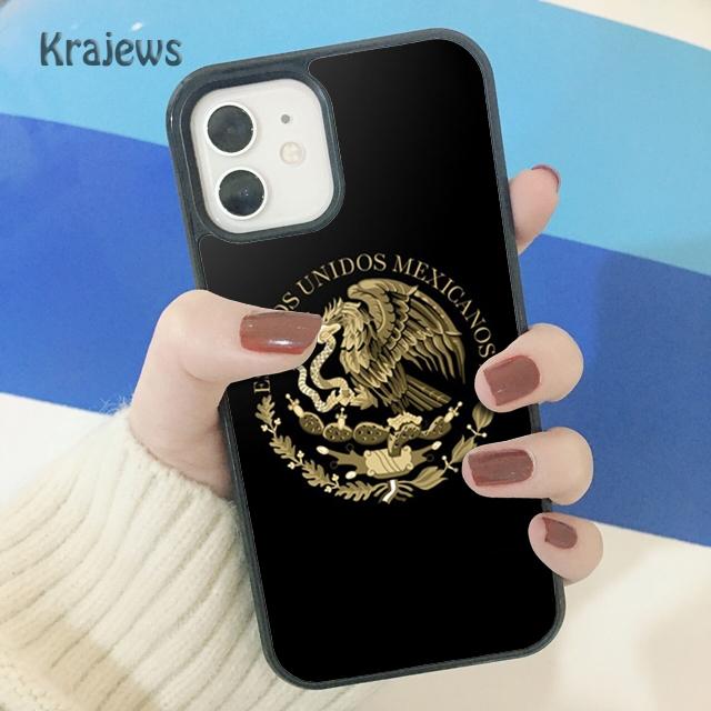 Krajews mexico flag mexicanos Soft Phone Case Cover For IPhone 18 17 Air 16 15 14 plus 11 12 13 pro max coque Shell Fundas