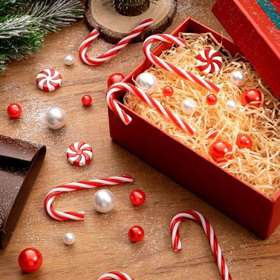 Рождественский набор наполнителей для ваз Плавающие бусины Подсвеченные бусины из искусственного жемчуга Прозрачные водные бусины Рождественские украшения для особых случаев Плавающие свечи