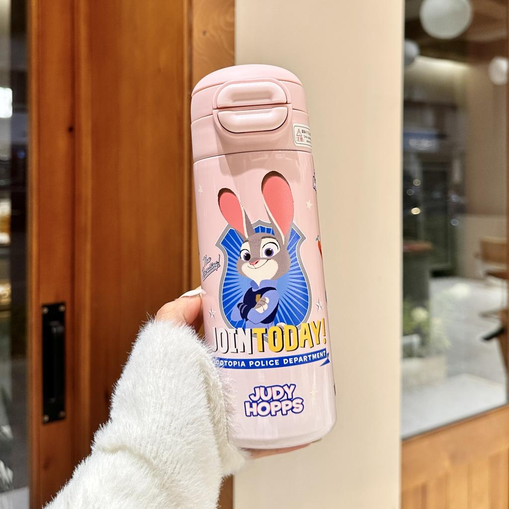 Большая термобутылка для воды Zootopia, уличная кружка для воды, подходит для студентов, детей и использования в автомобиле.