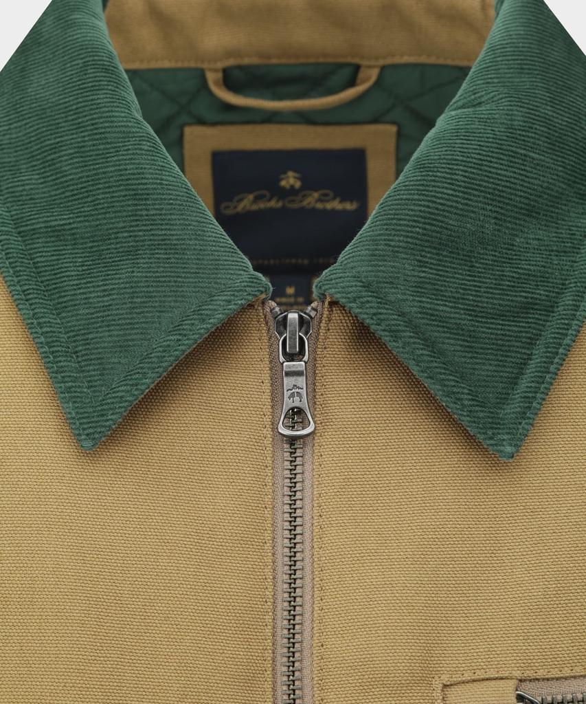 Brooks Brothers Canvas Work Jacket (Beige) (Bbotmmf301)