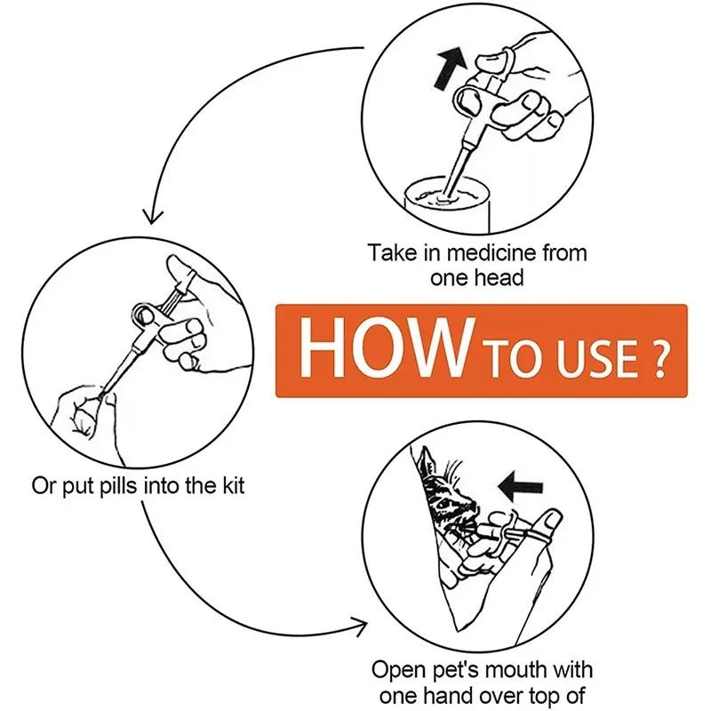 1/5/10 шт. Аппликатор для таблеток для домашних животных, кошек, собак, шприц для таблеток, воды, молока, трубочки, поилки, шприц для дегельминтизации, медицинский инструмент для инъекций для домашних животных