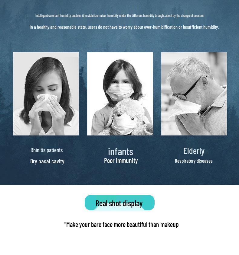 USB Тихий увлажнитель с распылителем для дома, автомобиля и спальни