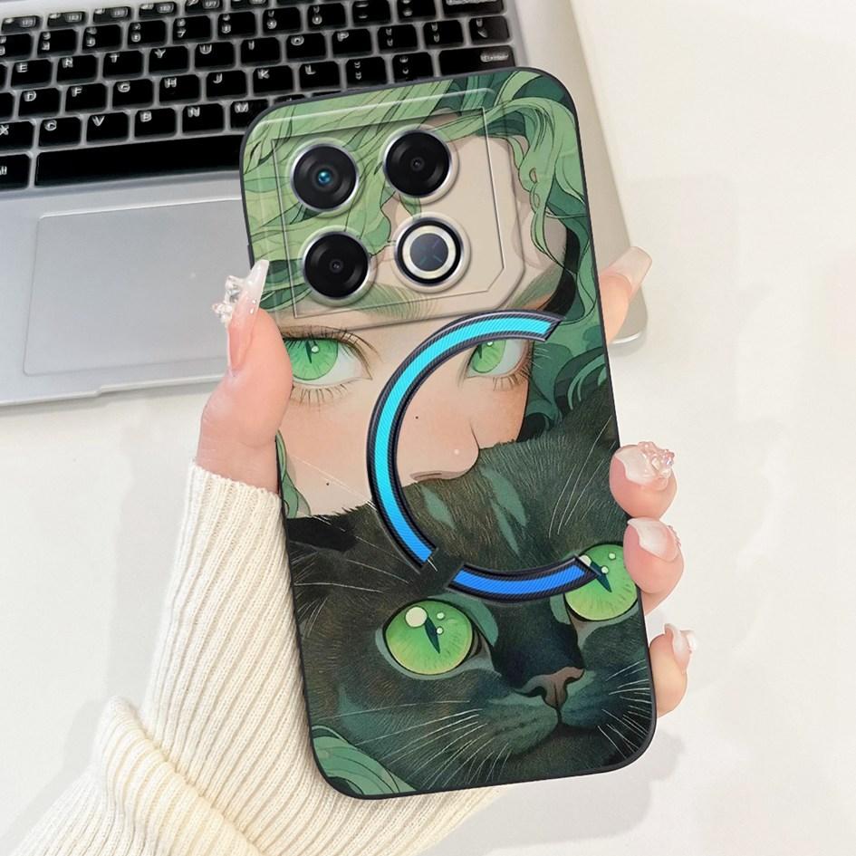 Для Infinix GT 20 Pro 2024 Чехол X6871 Ударопрочный Чехол Модный Узор Мягкий Силикон Матовый Чехол для Телефона Для Infinix GT20 Pro Coque
