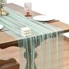 Semi Transparent Table Flag 0.75*3M Table Runner Wedding Arch Drapes  Baby Shower