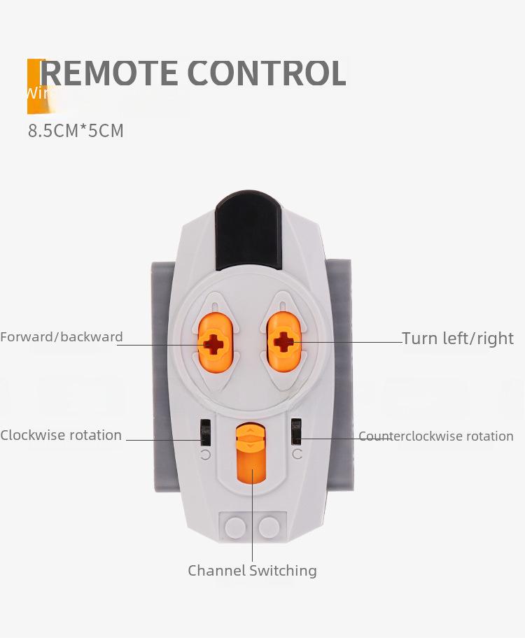Совместимые с Lego строительные блоки FP Tech: Сборка двигателя MOC с пультом ДУ 8885 и приемником 8884