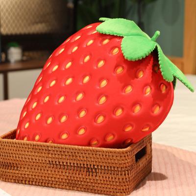 Плюшевая игрушка Клубника Экологичная Без запаха Легко чистить Милый мультяшный фрукт Мягкая набивная кукла Подушка