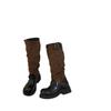 Coarse heel French western cowboy boots women's boots autumn and winter new tall stacking boots