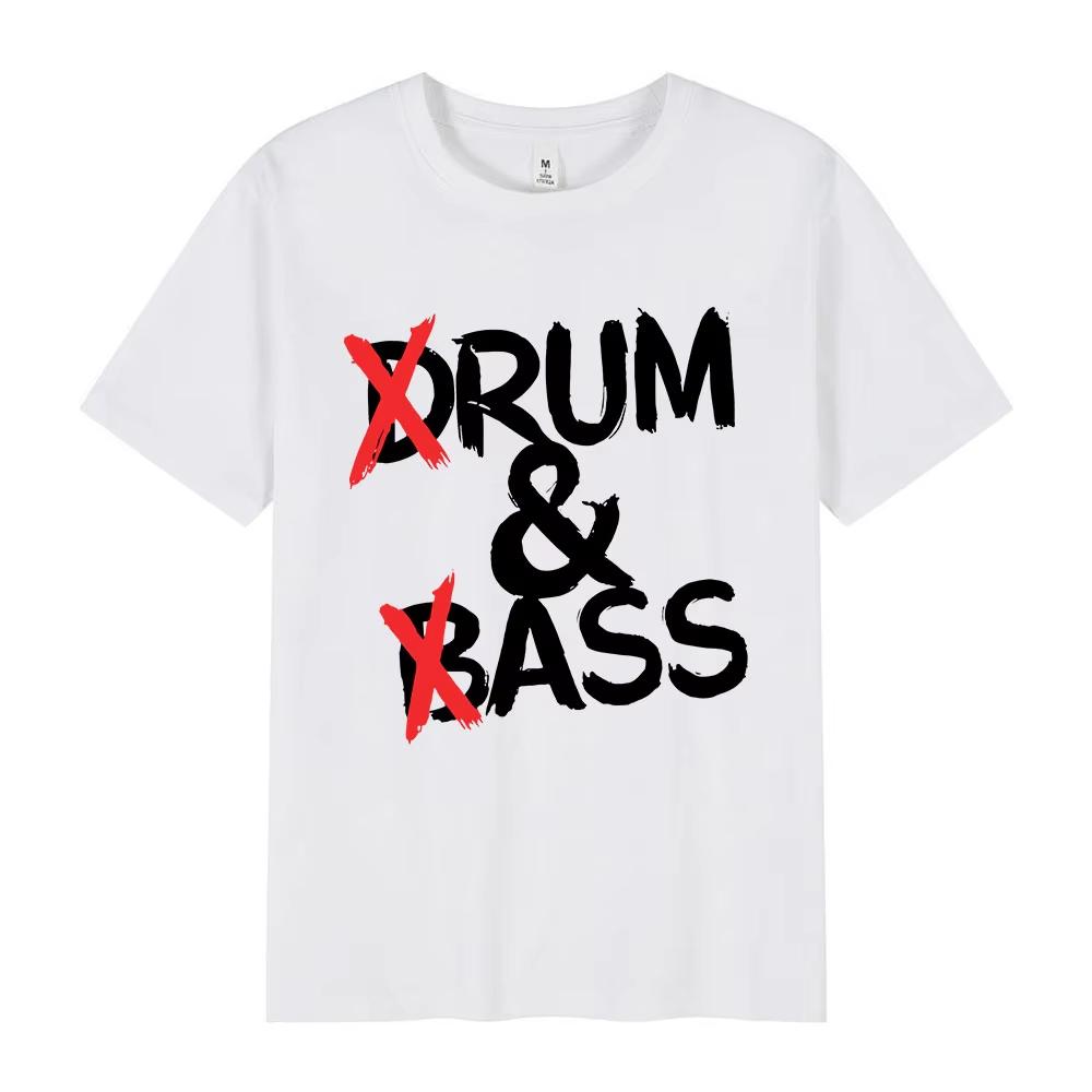Горячая Распродажа Смешная Футболка с Графическим Принтом Drum and Bass Любители Рома и Асса Шутки Короткий Рукав Хлопок Мягкая Мужская Женская Уличная Одежда Харадзюку Мода Летняя Новая Футболка