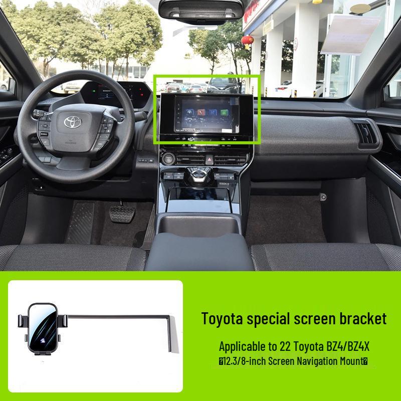 Держатель для телефона на экран автомобиля Toyota - Горизонтальное зеркало с бесшумным креплением для навигации