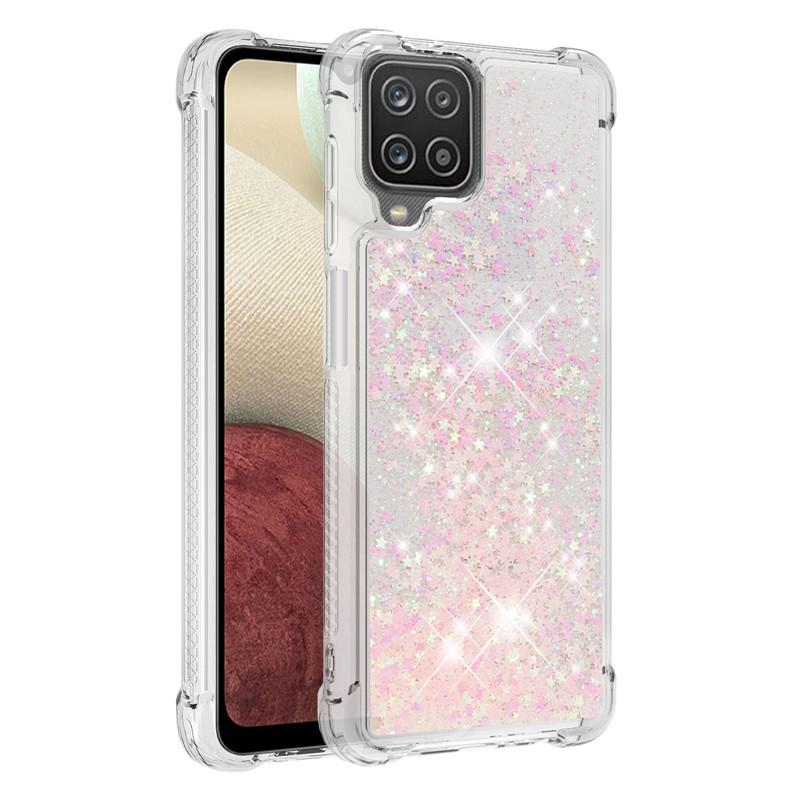 Для Samsung Galaxy A12 SM-A125F Чехол Quicksand Glitter Liquid Чехол для Samsung A12 A 12 Nacho A127F Чехлы для телефонов Защитный чехол