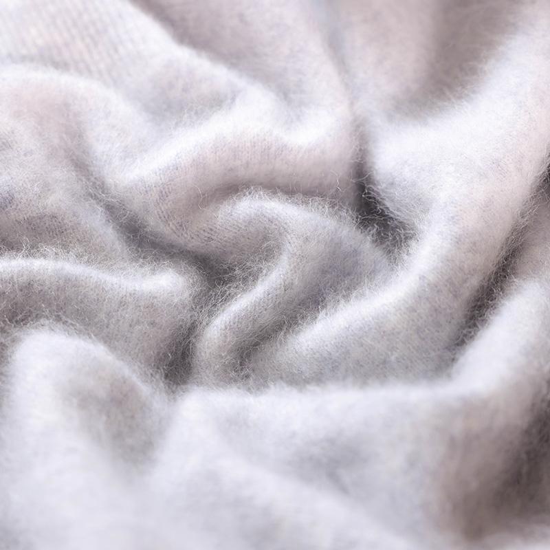 Женский кашемировый свитер Qinghe кашемир 100% кашемир пушистый теплый модный с начесом