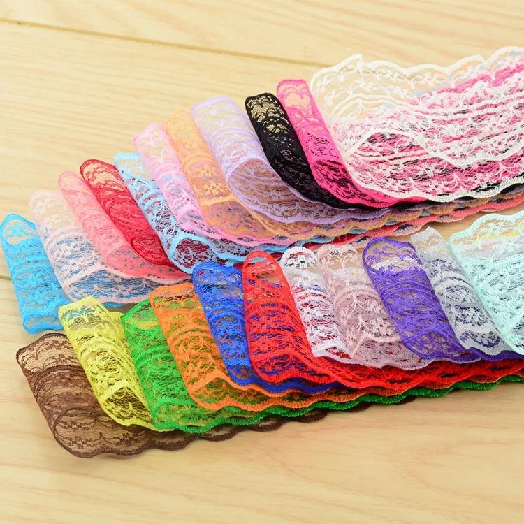 10 метров/рулон 4,5 см Красная Черная Синяя Вышивка Кружевная Лента DIY Одежда Швейная Ткань Свадьба Рождество Хэллоуин Подарок Украшение