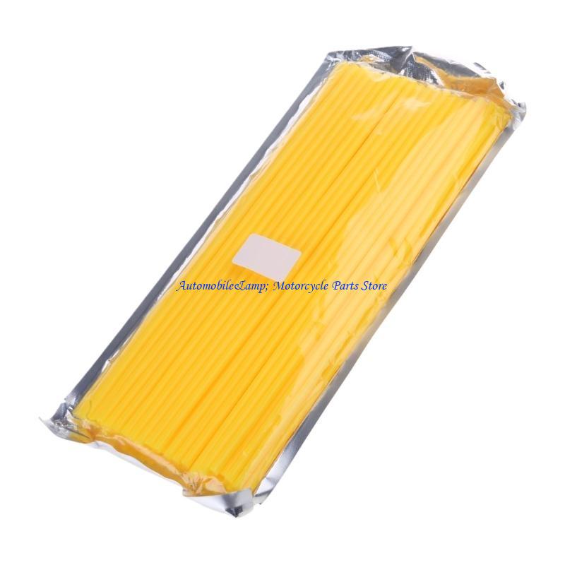 H7BD Bicycles Spoke Wrap Colorful Bikes Wheel Decorations 72Pcs Wheel Spoke Spoke Cover Wheel Spoke Wrap