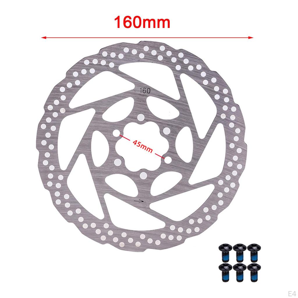 140mm 160mm Bike Disc Brake Rotor with 6 Bolts ,Mountain Bike,,BMX