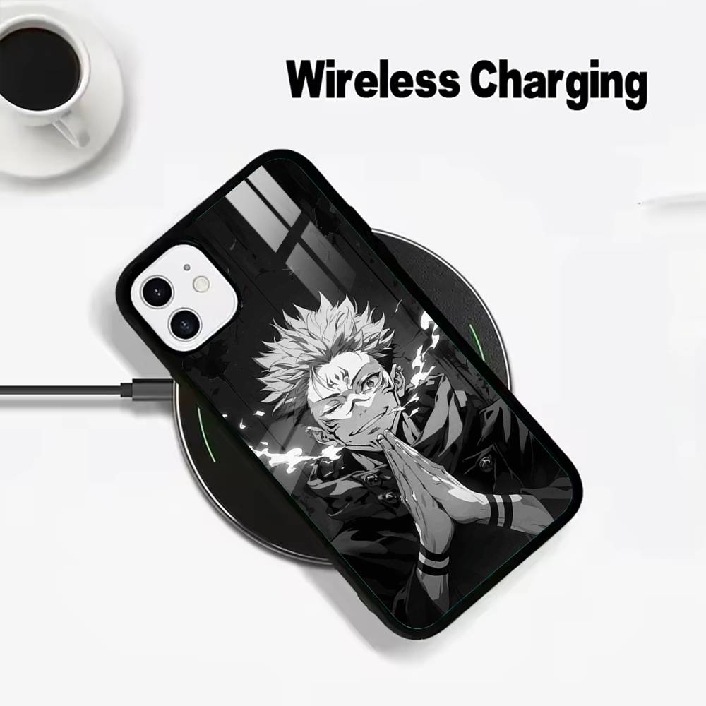 Popular-Anime--Jujutsu -Kaisen Phone Case For IPhone17 16 15 14 13 12 11 Pro Max 16/15/14Plus Wireless Charger Cover Funda