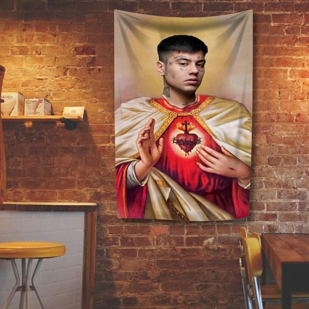 Rapper Duki Tapestry Rap Singer Poster Digital Prints Flag Home And Garden Decor Wall Hanging Bedroom Background Concert Banner