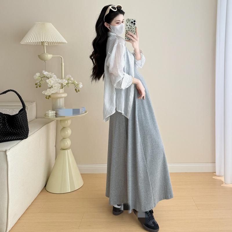 Pregnant Women's Dress for Autumn, Covering The Pregnant Belly To Show Off Weight, Spring and Autumn Plus Size Camisole Skirt, Vest Skirt