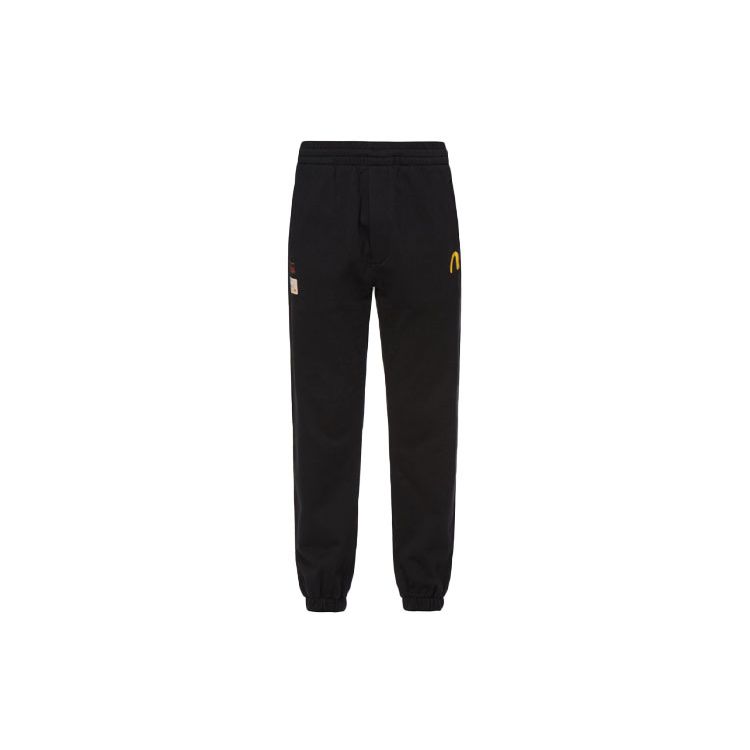 Evisu Штаны с логотипом Big M Мужские штаны Черный 2EAHTM1SP356STCT