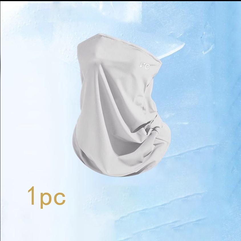 Летняя солнцезащитная маска Ice Silk для женщин, защита от ультрафиолета для езды на велосипеде, солнцезащитный шарф для шеи, длинная маска для шеи, маска для лица для мужчин