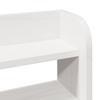 Bed Frame with Headboard Without Mattress White 150 x 200 cm