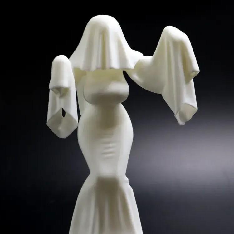 Halloween Creative Ghost Lady Desktop Decor Miniature Model Ornament