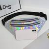 Переливающаяся поясная сумка, блестящая поясная сумка, водонепроницаемая поясная сумка из искусственной кожи с 3 карманами для путешествий, вечеринок, пляжей, музыкальных фестивалей