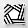 Черно-белая простая декоративная наволочка для гостиной, офиса, дома, наволочка для автомобиля, украшения