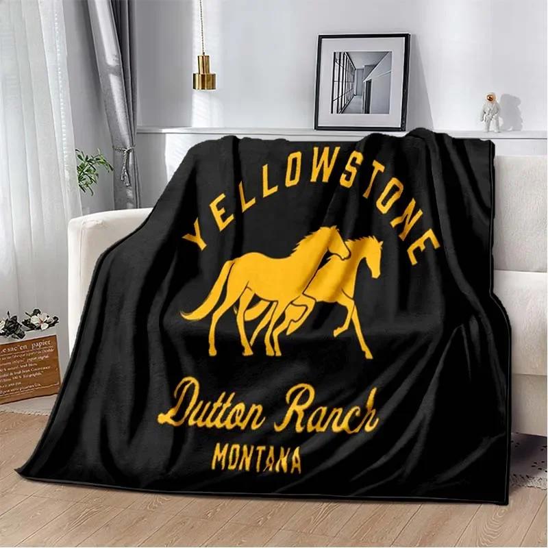 Теплый плед Yellowstone для гостиной, спальни, кровати, дивана, офиса, подарки, фланелевые пледы