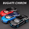 Bugatti Chiron Supersport Simulation Diecast & Toy Vehicles Sounds & Light Pull Back Car 1:32 Alloy Model Gifts For Children