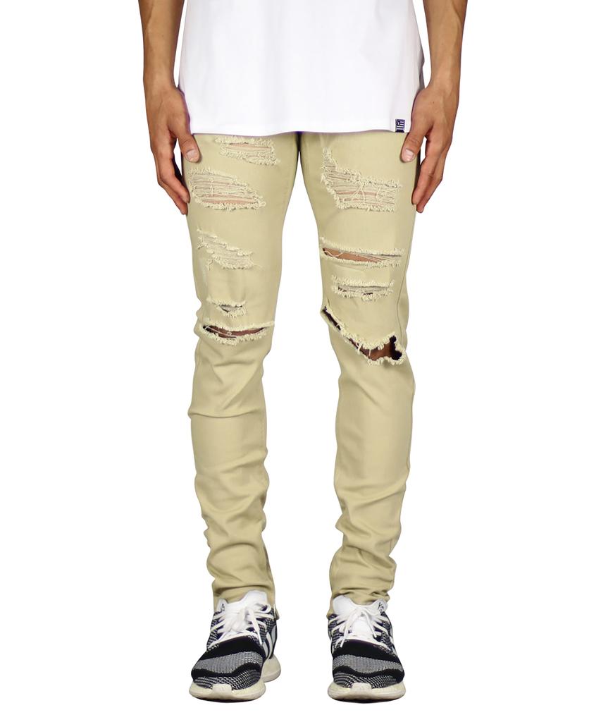 Брюки цвета Хаки Ato из джинсы Haipeodenim