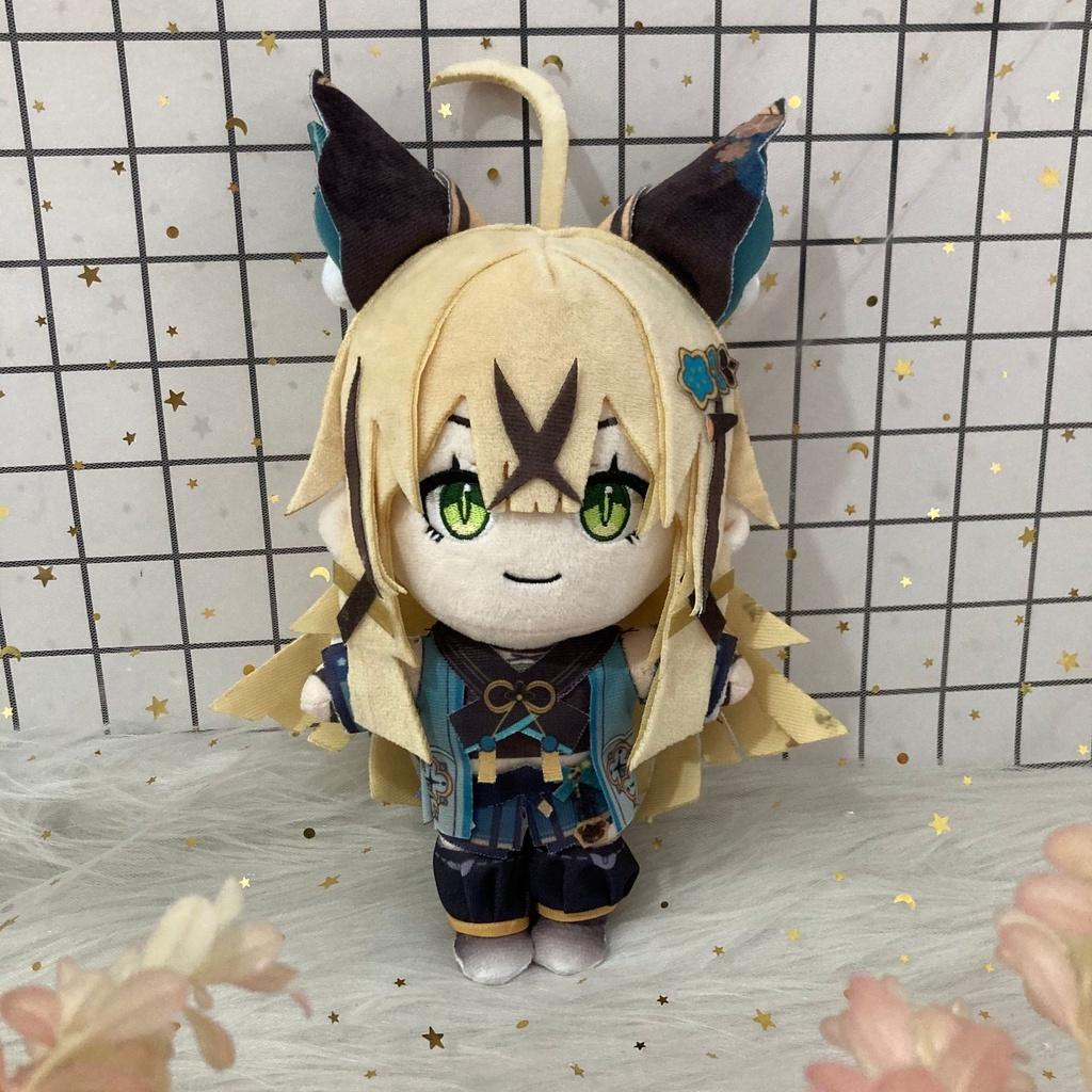 20 см Genshin Impact мягкая кукла Лини Ноэль Казуха Янтарь Сяо плюшевые игрушки Tartaglia аниме Clorinde Kunikuzushi вещи плюшевые куклы Рождественский подарок