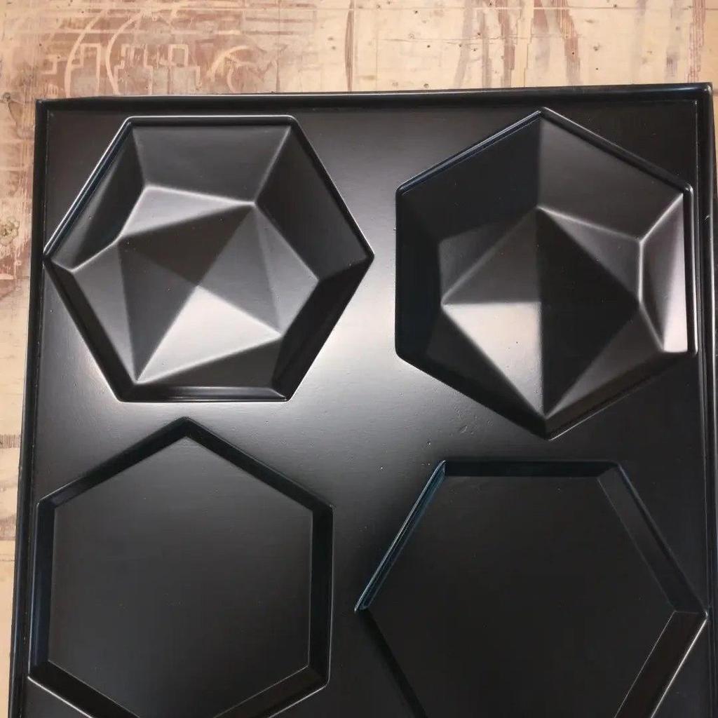 Plastic Mold for the Manufacture of 3d Panel "Broken honeycomb"(3D Mold for Decorative Wall Panels for Gypsum and Concrete) Wall Decor.