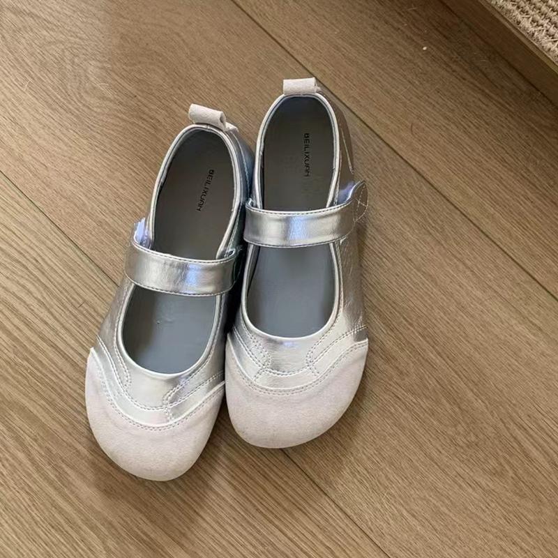 Мода SUOJIALUN 2025 Новый Бренд Женская Обувь на Плоской Подошве Мода Микс Цвета Женская Элегантная Обувь Мэри Джейн Мягкий Плоский Каблук Улица Платье Одинарный Ш