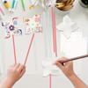 100 шт. Летнее Мероприятие DIY Бумажные Вертушки Наборы для Поделок Заготовки Белые Маленькие Ветряные Мельницы Наборы Оптом Вечеринка Рисования Детская Игрушка Сборка Ручной