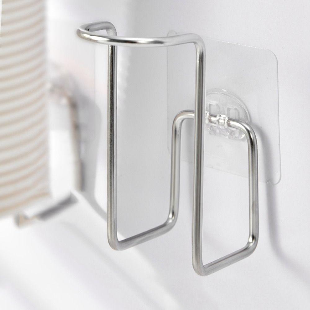 Настенный держатель для хранения одноразовых бумажных стаканчиков, стойка-держатель для стаканов без проколов