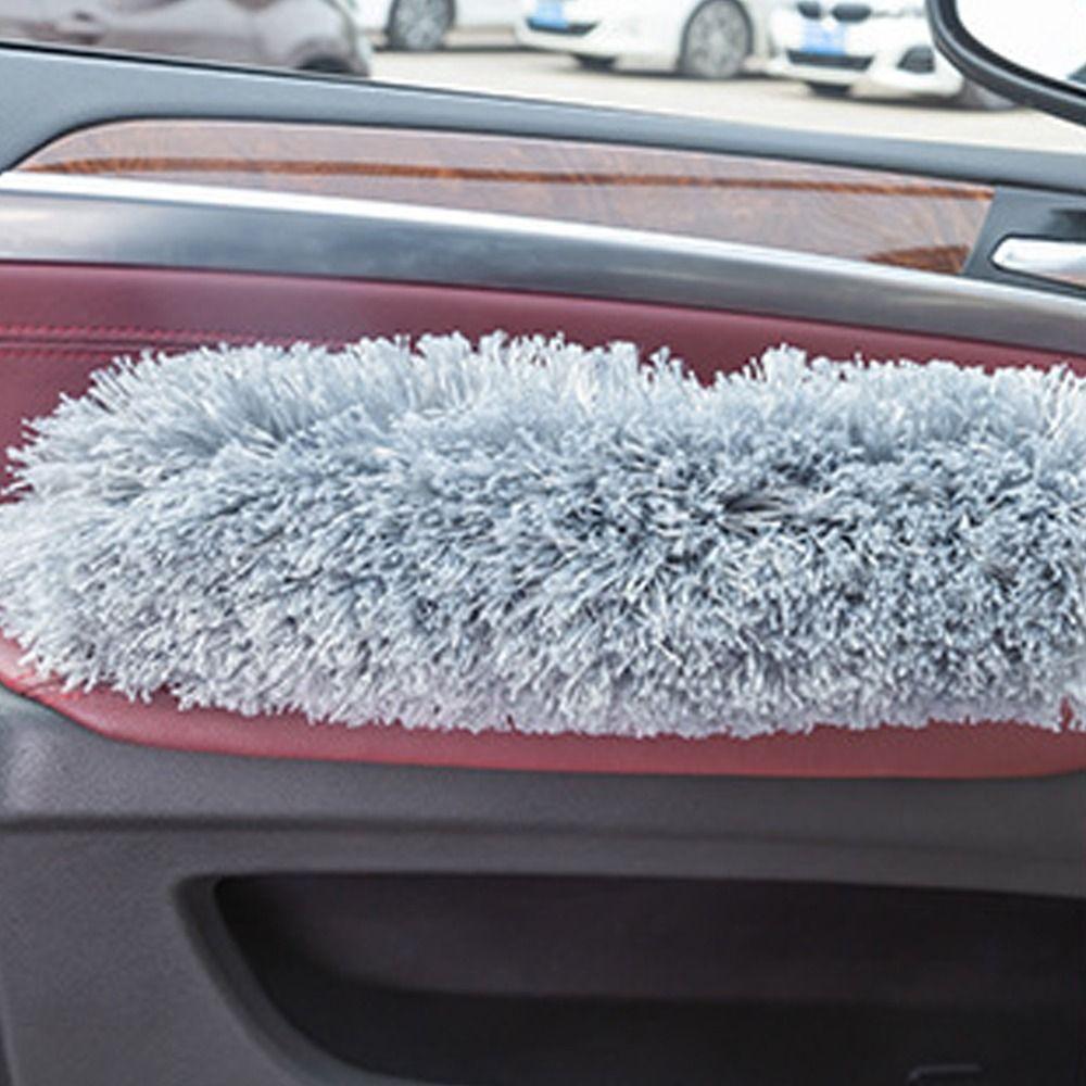 Flexible Dust Brush Wooden Handle Microfiber Duster Multi-purpose Dust Cleaner Household