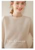 Women's Plus Size Round Neck Cashmere Sweater - Short Style, Thickened Knit Base Layer for Autumn & Winter, 2025 Edition.