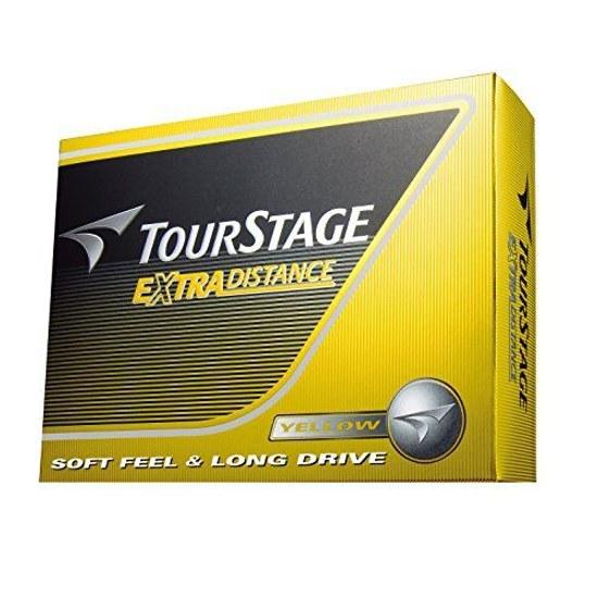 Мячи для гольфа BRIDGESTONE TOURSTAGE Extra Distance 1 дюжина (12 шт.) Желтый Белый Жемчуг 1-5