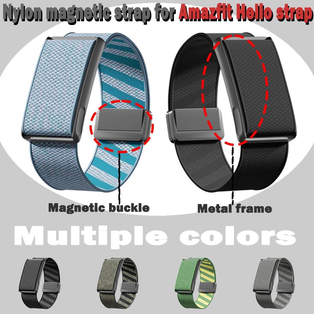 Эластичные нейлоновые ремешки для Amazfit Helio, спортивные фитнес-трекеры, сменные браслеты для Amazfit Helio