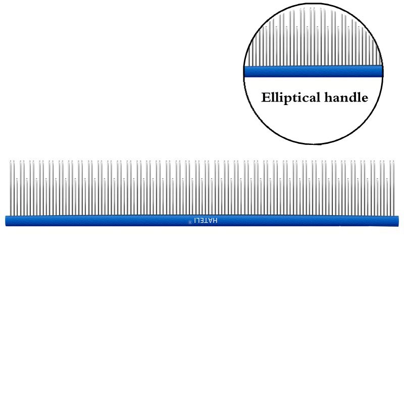 22cm Metal Pet Comb Cat Dog Hair Grooming Stainless Steel Comb Removes Loose Hair Tangles Professional Dog Grooming Supplies