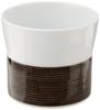 Hakusan Porcelain Free X Hemp ASA NO Hasami Made In Japan Cup, Sepia, (approx.) 8.5 7cm, 240ml, Thread, ITO, Ware,