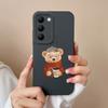 For Vivo V30 Lite V30E V30SE Phone Case Cool Bear Full Coverage Anti Drop Bumper For Vivo V30Lite V30 SE Liquid Silicone Fundas
