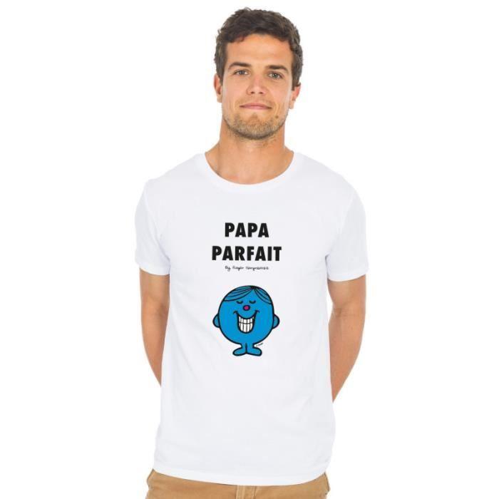 T-shirt - Monsieur Madame - PAPA PARFAIT 2 - 100% coton - Imprimé en France - Manches courtes