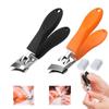 1/2Pcs Wide Jaw Opening Anti-Splash Slanted Nail Clippers Large Wide Jaw Opening Toe Nail Ultra Sharp Stainless Steel Nail Clippers for Thick Nails