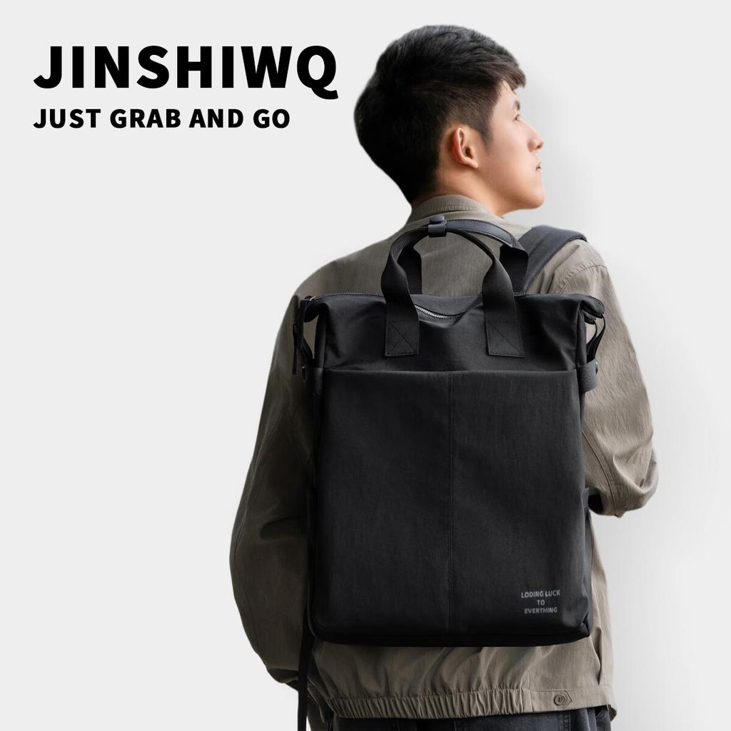 JINSHIWQ Travel Backpack, 16-Inch Laptop Bag, Commuter Backpack, Business Handbag, Black