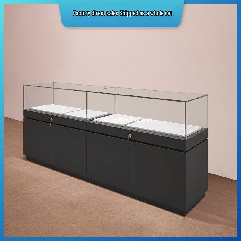 Tempered Glass Display Cabinet for Jewelry & Museum Relics - Dustproof Stand for Shopping Malls & Specialty Stores
