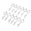 Necklace Bracelet DIY Round Toggle Clasps TBar Clasps for Jewelry Making Steel Color