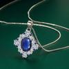 Sace Gems Классический роскошный циркон для женщин кулон ожерелье ювелирные изделия свадебное обещание вечерние подарок