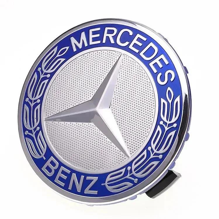 Автомобильная наклейка для Mercedes Benz 75 мм Автостайлинг Центральные колпачки ступиц Замена для Mercedes Benz W211 W203 W204 W210 W1