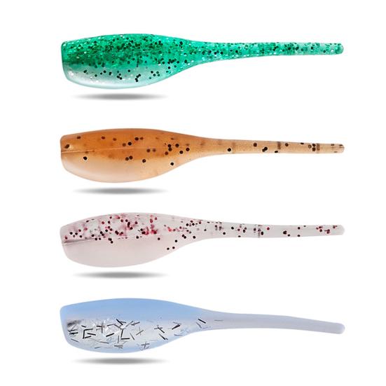 5 шт./набор 5 см/1 г мягкая приманка в виде головастика реалистичная бионическая цветная приманка в виде головастика искусственная приманка в виде головастика пресноводная соленая вода змееголов окунь